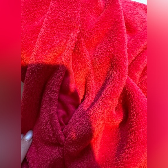 George puffy fluffy cozy kids housecoat with pockets and belt cozy fall robe - Picture 5 of 9